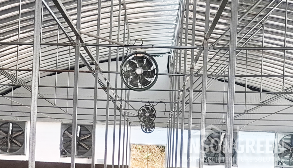 Greenhouse internal circulation fans