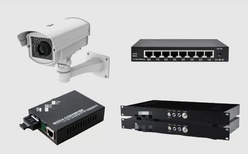 Cameras, optical fiber transimission module, and switches