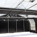 Greenhouse blackout curtain system