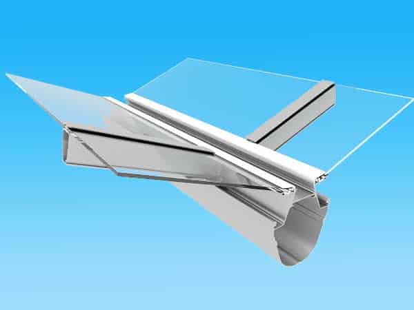 Glass Greenhouse Gutter Design - Internal Drainage