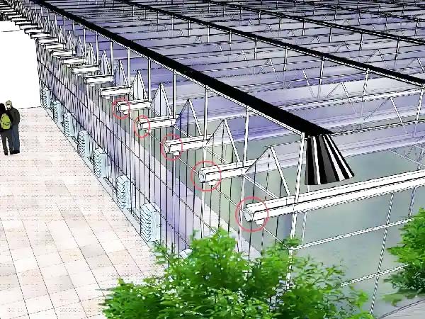Multi-span gutter-connected greenhouse