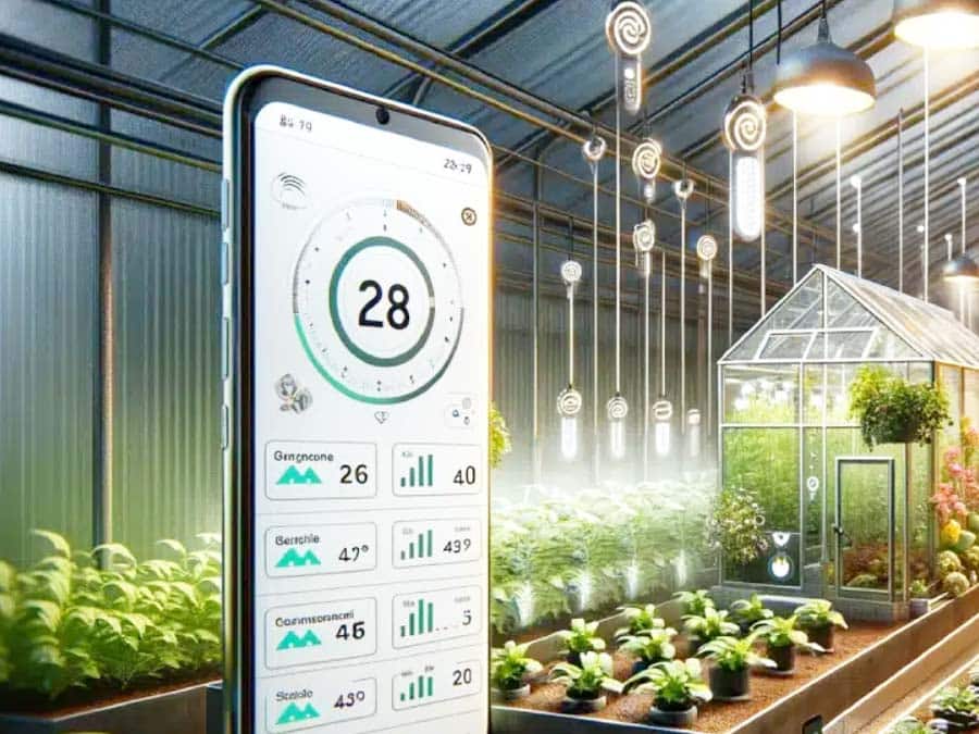 Heating system - greenhouse climate control panel