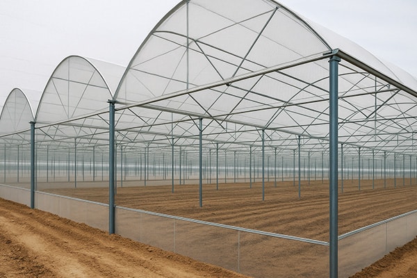 Insect Netting Mesh for Multi-Span Greenhouses